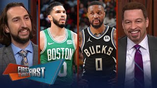 Celtics fall to Hawks, Pelicans beat Bucks \& has Dame been disappointing? | NBA | FIRST THINGS FIRST