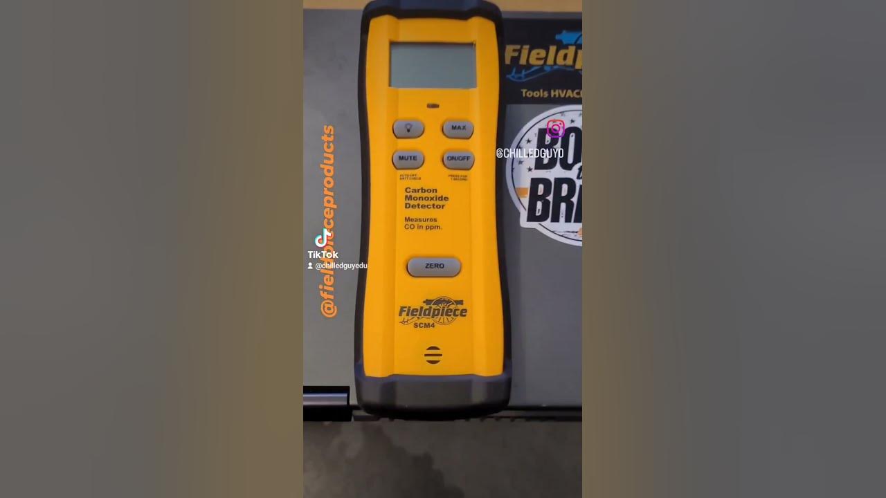 Fieldpiece SCM4 CO detector YouTube