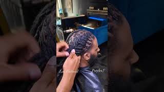 Look what I did to his locs!!How to do a loc fishtail by @pstyles3. www.pstyles3.comComment