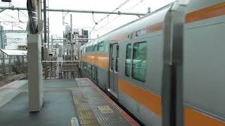 中央線グリーン車試運転　Ｅ２３３系Ｔ編成１２両　武蔵小杉駅通過
