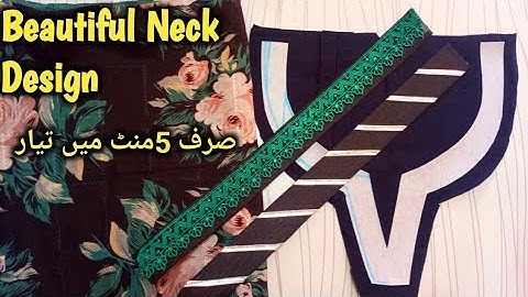 overlap v placket filling lace neck design tutorial for beginners 2 🌟✅