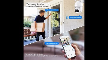 SV3C C16 5MP PTZ WiFi Camera Outdoor,with Floodlight, Auto Tracking,Alexa, Cloud & SD Card Storage