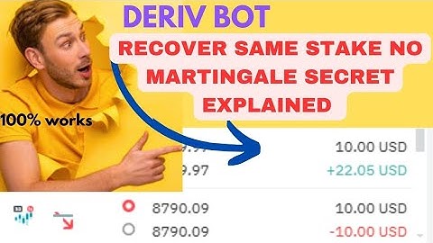 NO MARTINGALE BEST DERIV BOT 2025 RECOVERS FULL AMOUNT .OVER AND UNDER BINARY OPTIONS