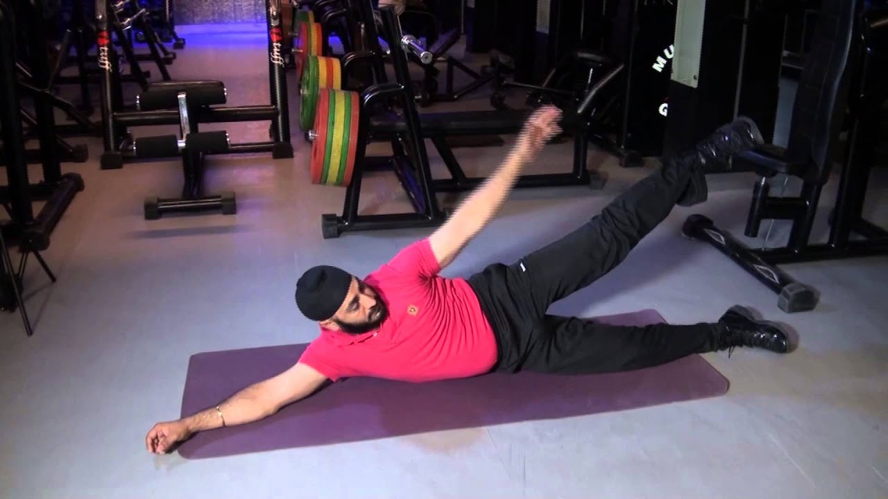 ABDOMINALS (OBLIQUES) Side Jack Knife Crunches YouTube