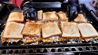 “명동 길거리 토스트 달인?” 하루 3시간 영업하는 푸드트럭 햄버거 토스트 Food Truck Hamburger Toast, korean street food