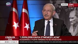 CHP GENEL BAŞKANI VE MİLLET İTTİFAKI CUMHURBAŞKANI ADAYI KEMAL KILIÇDAROĞLU - SÖZCÜ TV YAYINI