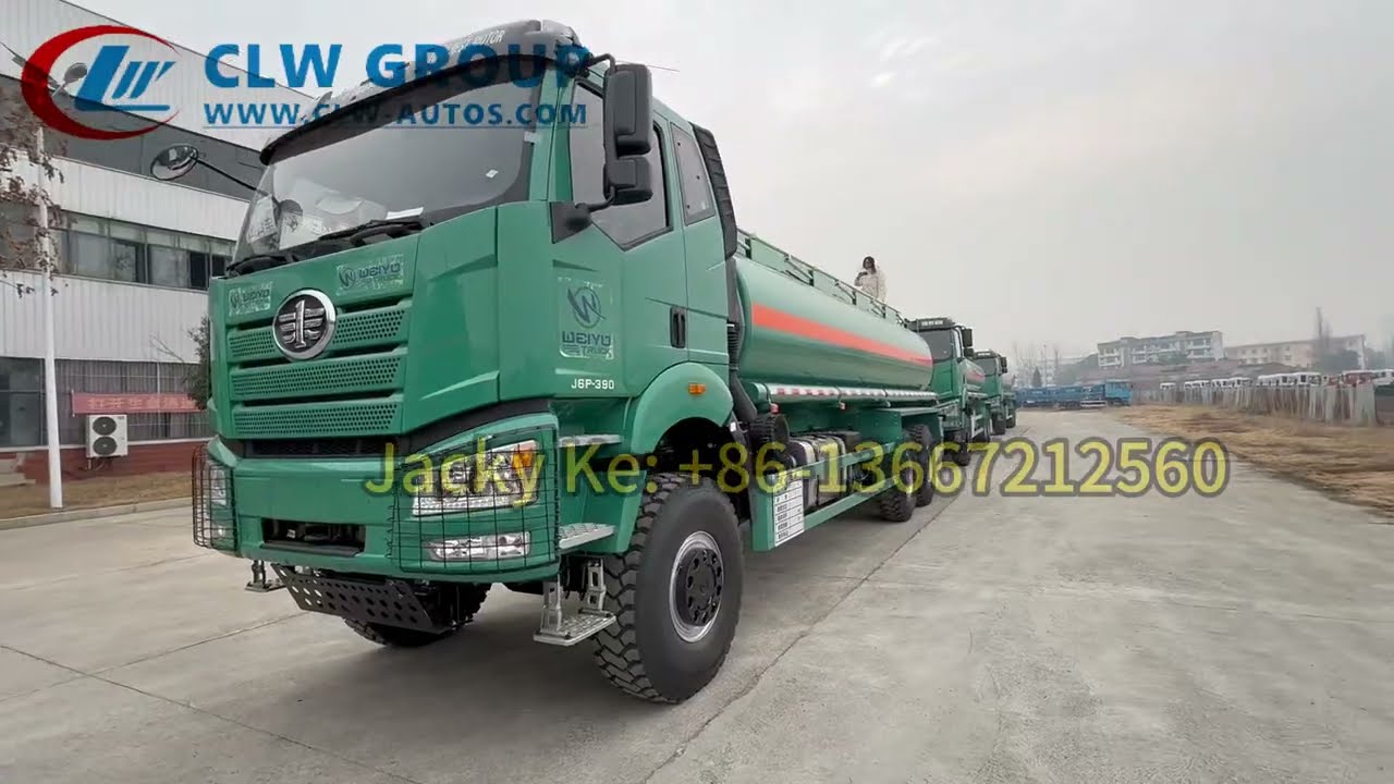 6X6 FAW Off Road Fuel Dispenser Truck