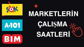 A101 Bi̇m Şok Market Açiliş Ve Kapaniş Saatleri̇ 2025 Güncel Çalişma Saatleri̇