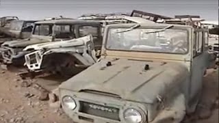 Marv Spector from SOR visiting LandCruiser FJ40 grave yards in Saudi Arabia giving a guided tour