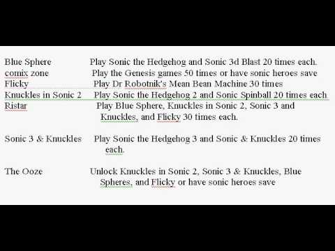 How To Unlock Games In Sonic Mega Collection Plus Youtube