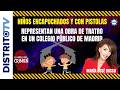 🟡NIÑOS ENCAPUCHADOS Y CON PISTOLAS REPRESENTAN UNA OBRA EN UN COLEGIO PÚBLICO DE MADRID🟡