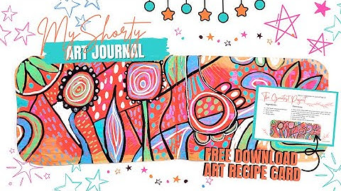 Abstract Art Journaling in my Half-Sized Composition Notebook