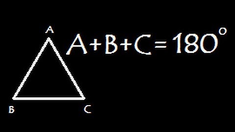 Sum of interior or internal angles of a triangle is 180 degrees or a straight angle