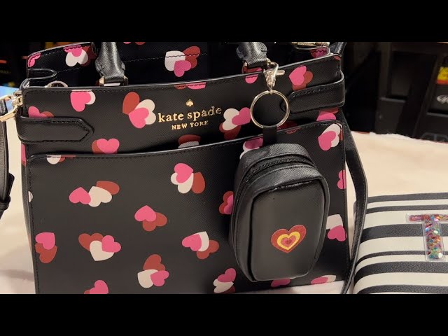 Handbags and Purses  Kate Spade New York Staci Medium Saffiano Leathe –  Makeup My Way