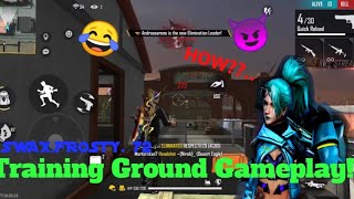 (15.part.) FREE FIRE Funny moments For Training Ground.Exe Gameplay! 😂😈👌