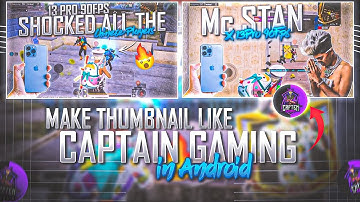 How to Make 🔥 Thumbnail Like @captengamingyt  in PSCC | Thumbnail Like @ZAKI.G1  🥰