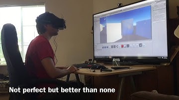 VR depth perception with two headset cameras