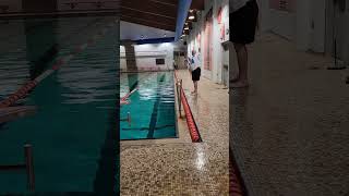Swim test for Boy Scout camp
