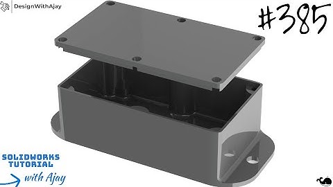 SolidWorks Tutorial: How to Design a PCB Enclosure  #385  |#SolidWorks| |#designwithajayl #tutorial