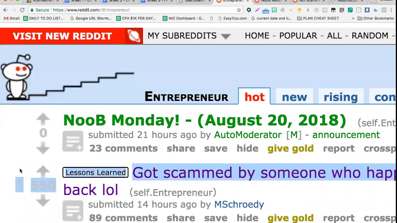 Part 1 - How To Scale Up and Get Viral Traffic From Reddit After Getting 100+ Karma ? - YouTube