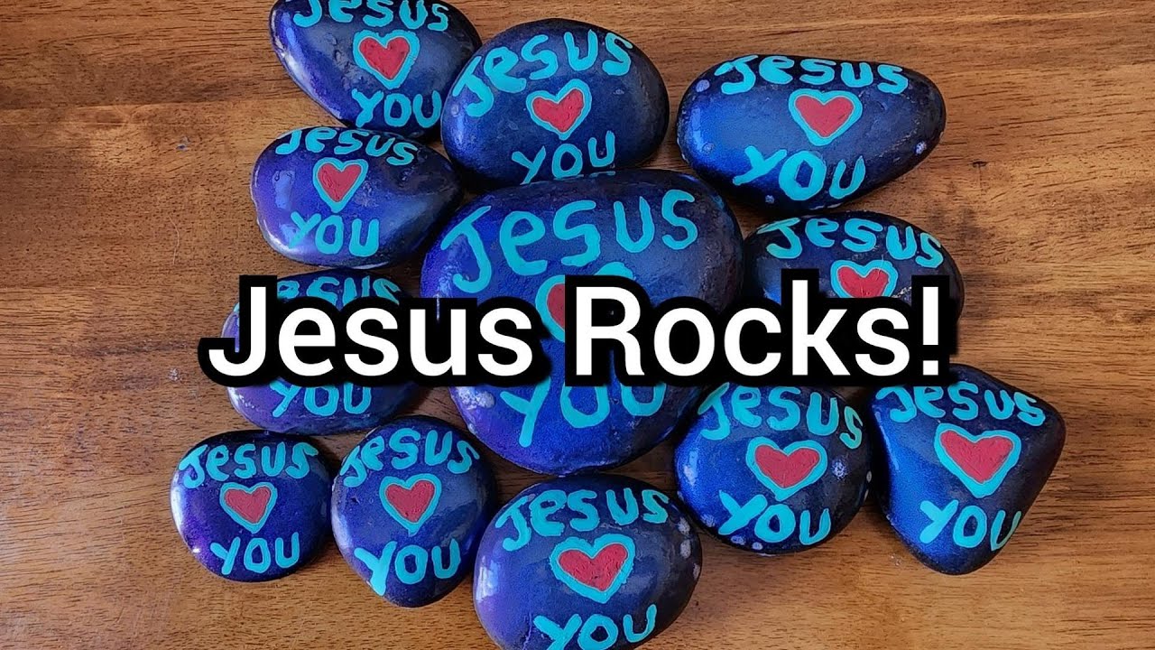 Jesus Rocks Easy Painting Jesus Rocks for People to Find - YouTube