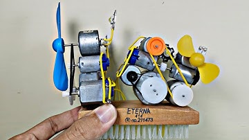 CARA MEMBUAT RANGKAIAN ELEKTRONIK MESIN GENERATOR LISTRIK MINI PROTOTYPE DUA MESIN MENGUNAKAN KIPAS2