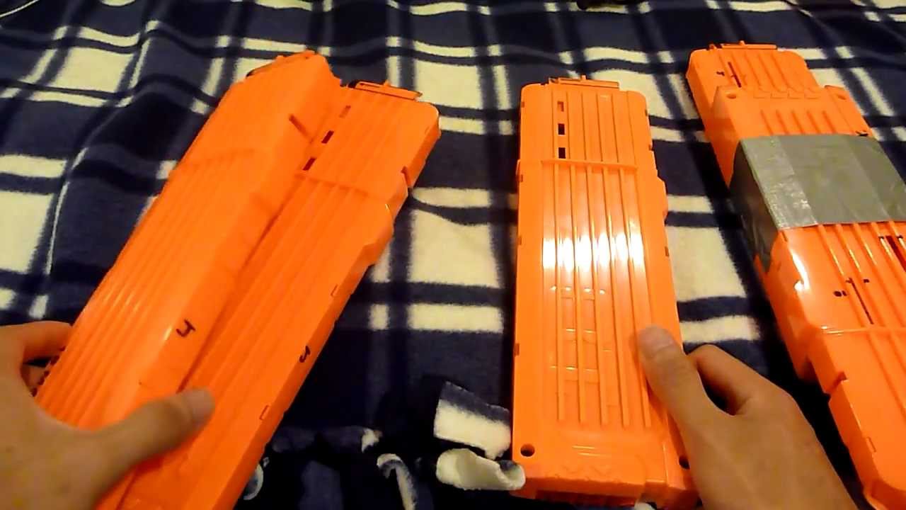 Nerf Tutorial: to Make Different of 18 Dart Jungle Magazines (Great for HvZ & Nerf - YouTube