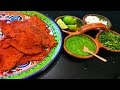 Receta de carne enchilada  o carne adobada para hacer tacos