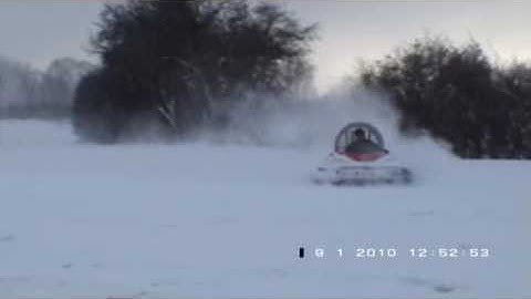 HOVERCRAFT IN THE SNOW