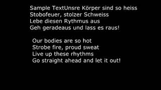 And One - Panzermensch lyrics English & German