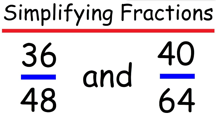 How to Simplify Fractions with Large Numbers - Math
