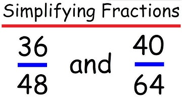 How to Simplify Fractions with Large Numbers - Math