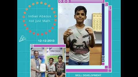 Indian Abacus helps children to improve brain skills such as Memory and concentration etc.