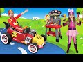 Max and Sasha Ride on Mickey Mouse Toy Car & make new Toys