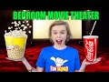 I made a movie theater in my room
