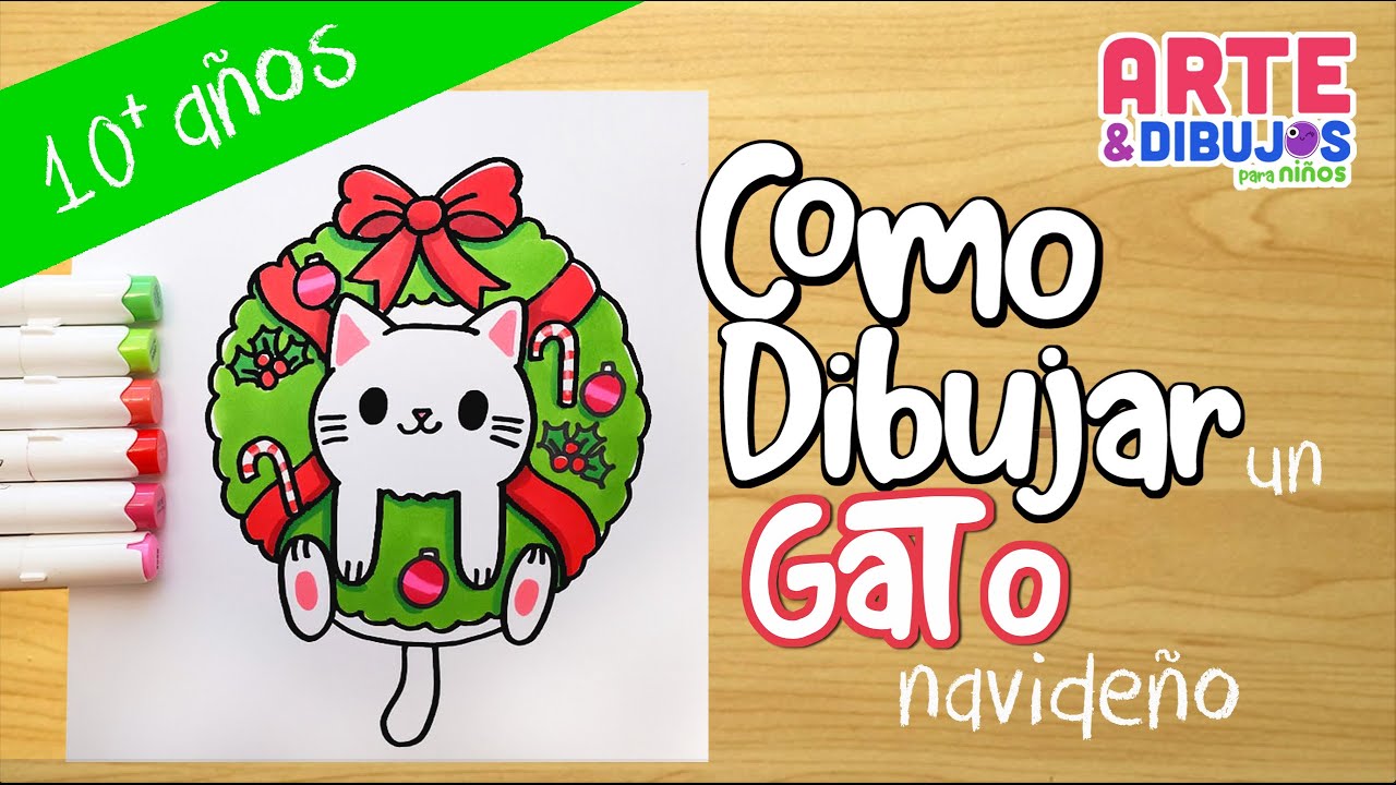 Como dibujar un GATO navideño - thptnganamst.edu.vn