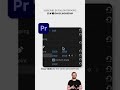 How to blur movement in Premiere Pro #Shorts