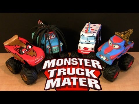 Power Punch Monster Truck Rasta Mater, I-Screamer, Tormentor 2013 Lightning McQueen Cars Toon Disney