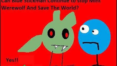 Blue Stickman VS Mint Werewolf (Australian PS2 Bootleg) Continue + Game Over