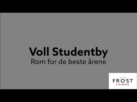 Voll Studentby - Rom for de beste årene!