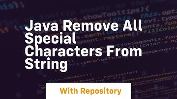 java remove all special characters from string