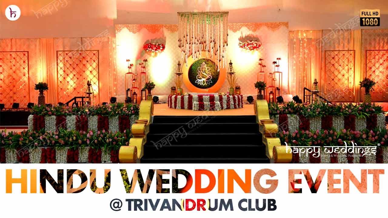 Personalized Hindu wedding stage decoration by Happy Weddings ...