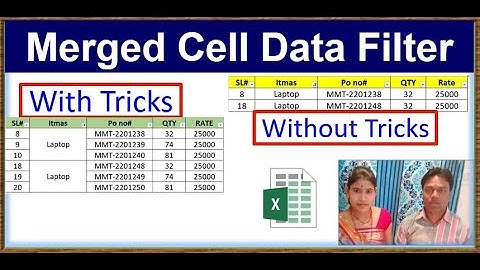 merge cell data filter |Excel - Merged Cell Data Filter | How To Filter Merged Cells In Excel?
