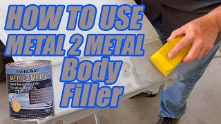 How to use METAL BODY FILLER  Metal to Metal or All Metal Filler  1967 Pontiac Firebird 400