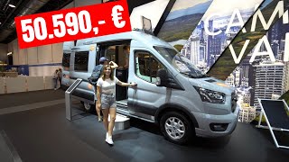 Echtes XL Wohnmobil für 50.590 €: Knaus Caratour Ford 550 MQ 2023. Multi-Transit statt Tesla.