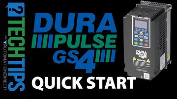 DuraPulse GS4 VFD Quick Start from AutomationDirect