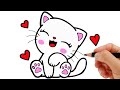 HOW TO DRAW A CAT EASY STEP BY STEP