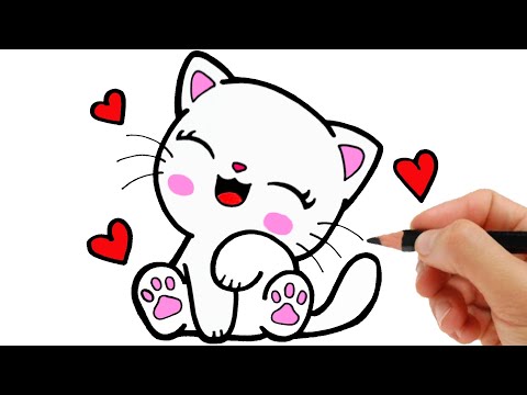 HOW TO DRAW A CAT EASY STEP BY STEP