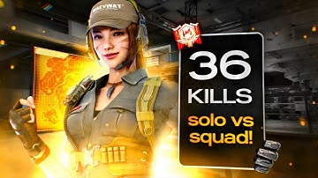36 KILLS INTENSE SOLO VS SQUAD FULL GAMEPLAY CODM