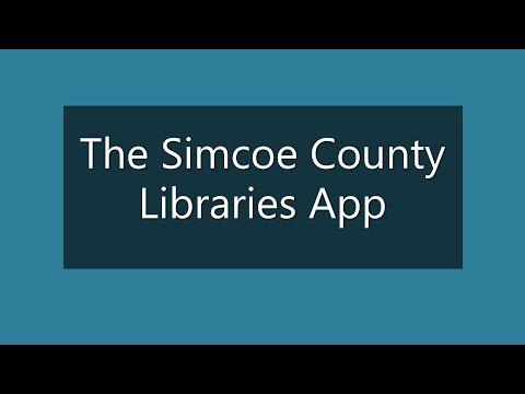 The Simcoe County Libraries App